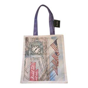 Marshall Field's Canvas Tote Bag With Marshall Field’s Gift Tag. NWT